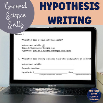 Preview of Hypothesis Writing Worksheet