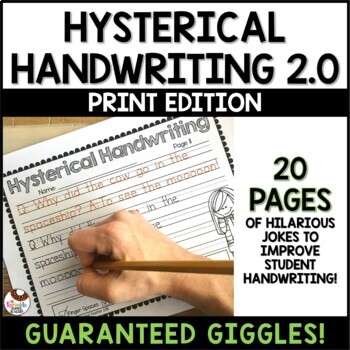 Preview of Hysterical Handwriting Worksheets | 2.0 Jokes and Giggles