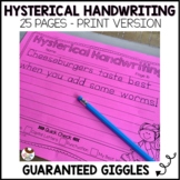 Hysterical Handwriting Worksheets | Guaranteed Giggles