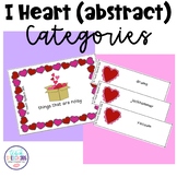 I Heart (abstract) Categories for Speech Therapy