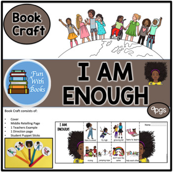 Preview of I AM ENOUGH BOOK CRAFT
