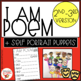 I AM Poem and Self Portrait Puppet 2nd-3rd Grade Version