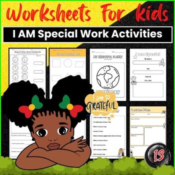 Preview of I AM Special Worksheets Activities