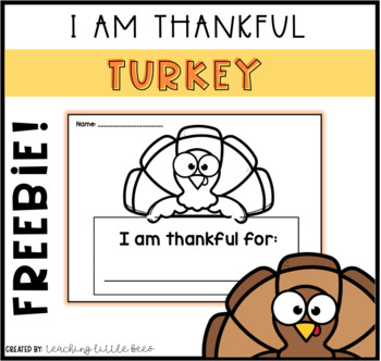 Preview of I AM THANKFUL FREEBIE!