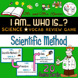 I AM... WHO IS...? Scientific Method Vocabulary Card Game