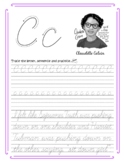I Am Black History Handwriting Letter C cursive (3rd and 4