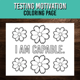 I Am Capable Coloring Page for Student Motivation - Testin