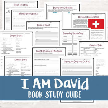 Preview of I Am David Novel Study