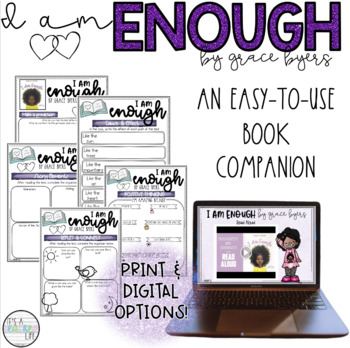 I Am Enough Book Companion Print Digital Options By Its A Teacher Life
