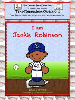 Preview of I Am Jackie Robinson: Text-Dependent Questions and MORE!