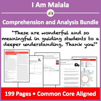 Preview of I Am Malala – Comprehension and Analysis Bundle