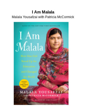 Preview of I Am Malala - Interactive Read Aloud with Vocabulary Skill Emphasis