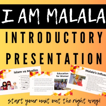 Preview of | NONFICTION STUDY | I Am Malala Introductory Unit Presentation