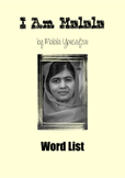 I Am Malala (Word List)