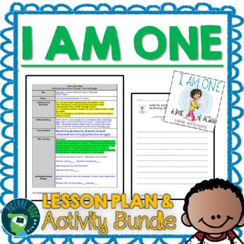 Preview of I Am One by Susan Verde and Peter H. Reynolds Lesson Plan and Activities