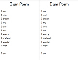 I Am Poem Template