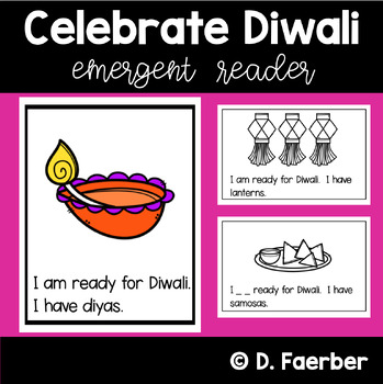 Preview of Diwali Emergent Reader with Differentiated Word Work - Dewali, Divali Book