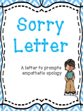 FREE I Am Sorry Letter