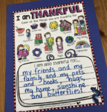 I Am Thankful FREE Writing About Gratitude - Whimsy Worksh