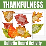 I Am Thankful Fall Leaves Craft, November Bulletin Board