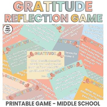 Preview of I Am Thankful For Game | Interactive | Printable | Prompts | BOHO BUNDLE SET 2