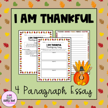 thankful thanksgiving essay