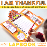 Thanksgiving Craft | Thanksgiving Writing and Art | I Am Thankful For Lapbook