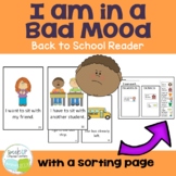 I Am in a Bad Mood School Reader & Sorting Page | Printabl