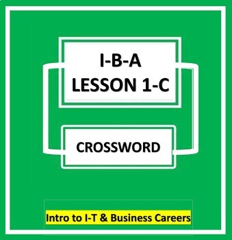 Preview of I-B-A Lesson/Ch #1-C  {Crossword Puzzle}