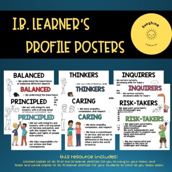 Preview of I.B. Learner's Profile Posters for PYP and MYP