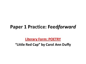 Preview of I.B. Literature and I.B. Language & Literature Paper 1 Practice