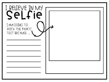 I Believe in My Selfie - Motivational Testing Activity | TpT