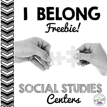 Preview of I Belong FREEBIE- 1 week of centers