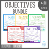 I CAN... 4th Grade Objectives BUNDLE ~ Virginia SOL ~ Editable