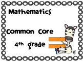 I CAN: 4th grade mathematics Common Core ZEBRA