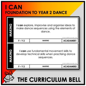 Preview of I CAN | AUSTRALIAN CURRICULUM | FOUNDATION TO YEAR 2 DANCE