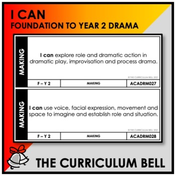Preview of I CAN | AUSTRALIAN CURRICULUM | FOUNDATION TO YEAR 2 DRAMA