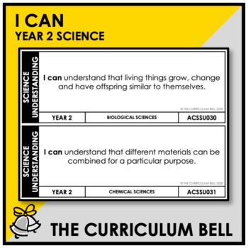 Preview of I CAN | AUSTRALIAN CURRICULUM | YEAR 2 SCIENCE