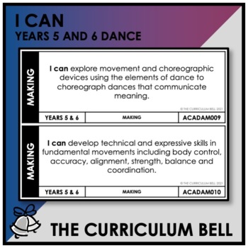 Preview of I CAN | AUSTRALIAN CURRICULUM | YEARS 5 AND 6 DANCE