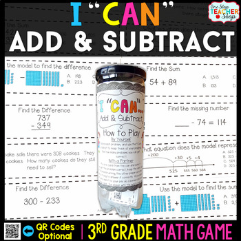 Preview of 3rd Grade Math Game | Addition & Subtraction within 1,000