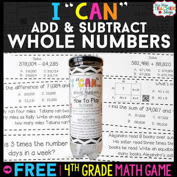 4th Grade Addition & Subtraction with Whole Numbers | I CAN Math Games