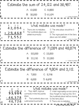 4Th Grade Addition & Subtraction With Whole Numbers | I Can Math Games