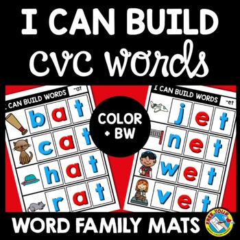 Speech Ca 63 Letters E and I Word Families Flash Cards ELA Reading Spelling 