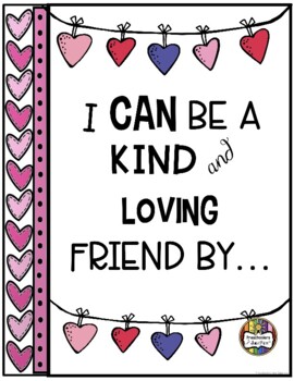 Preview of I CAN Be a Kind and Loving Friend [CLASS BOOK]