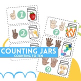 Snack Math, Preschool Counting Jars, Counting to Ten, Pres