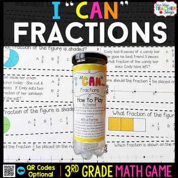 Preview of 3rd Grade Math Game | Fractions | Comparing Fractions, Equivalent Fractions, etc