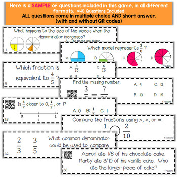 4th Grade Fractions Game | Equivalent Fractions, Ordering & Comparing