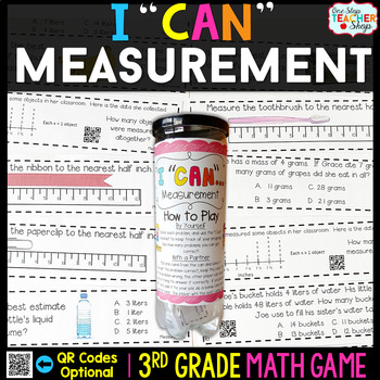 Preview of 3rd Grade Math Game | Measurement