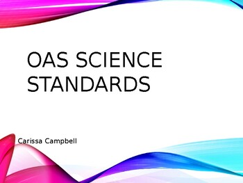 Preview of I CAN OAS SCIENCE STANDARDS