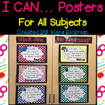 Preview of I CAN POSTERS: For All Subjects